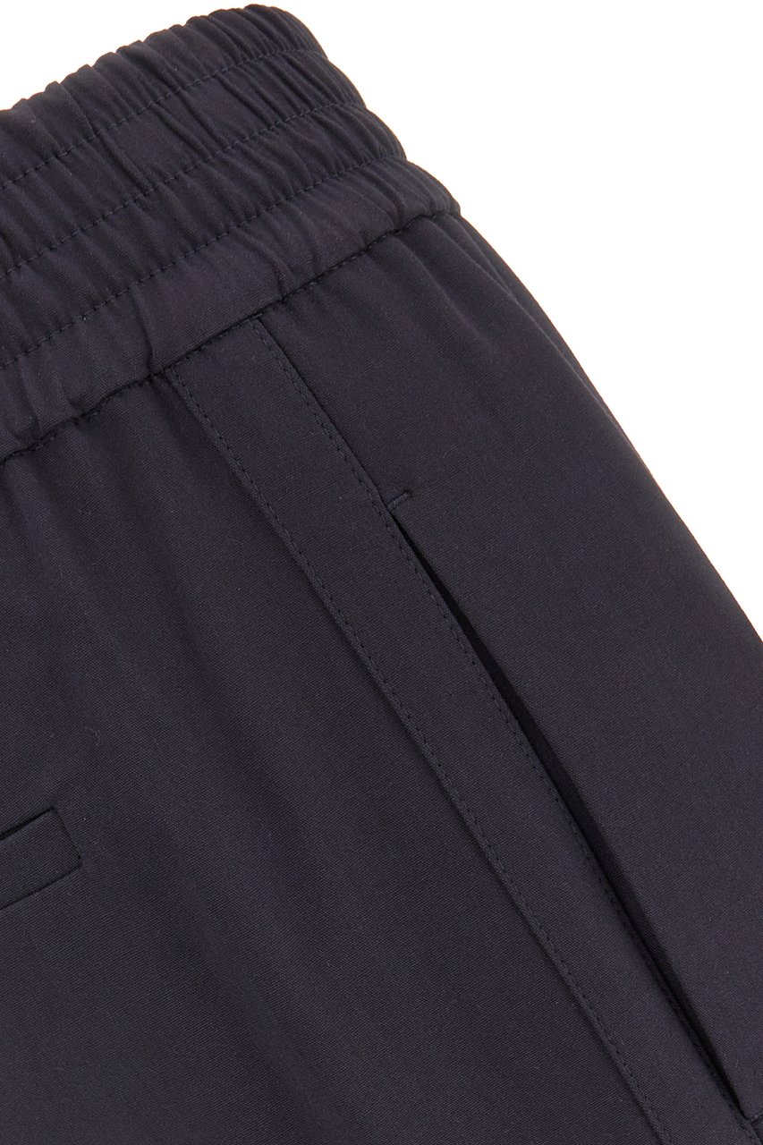 Brunello Cucinelli Midnight blue viscose blend pant Blauw