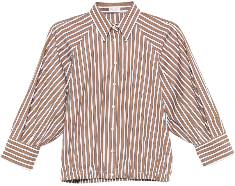 Brunello Cucinelli Shirts Brown Bruin