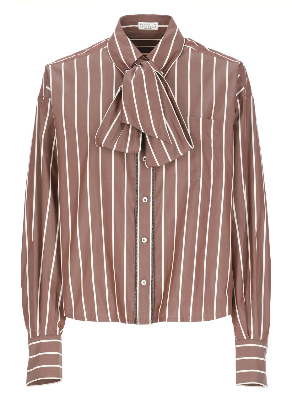 Brunello Cucinelli Shirts Brown Bruin