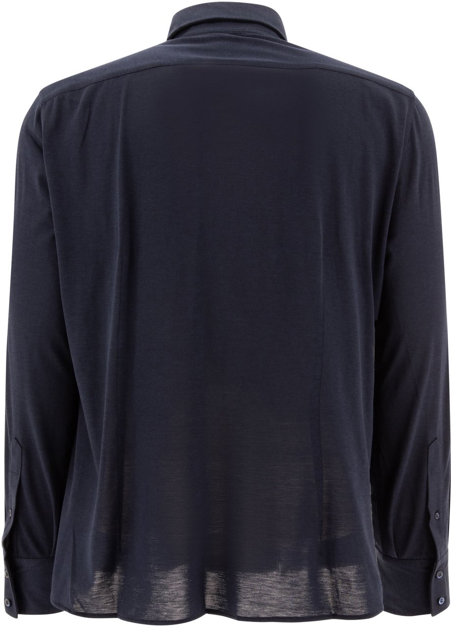 Brunello Cucinelli Shirts Blauw