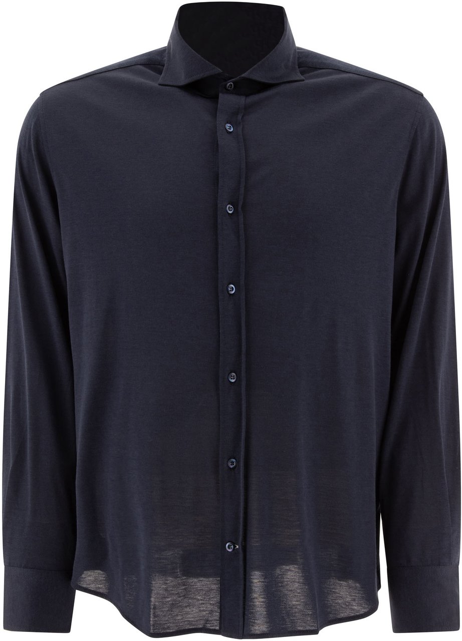 Brunello Cucinelli Shirts Blauw