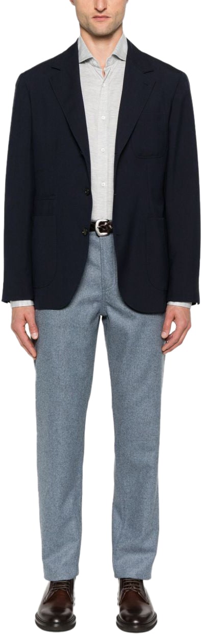 Brunello Cucinelli Shirts Light Grey Grijs