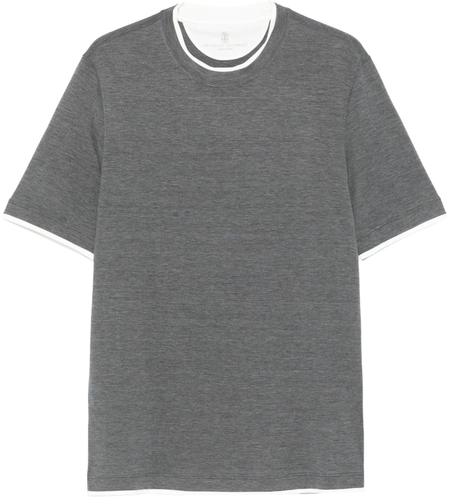 Brunello Cucinelli T-Shirts And Polos Grey Grijs