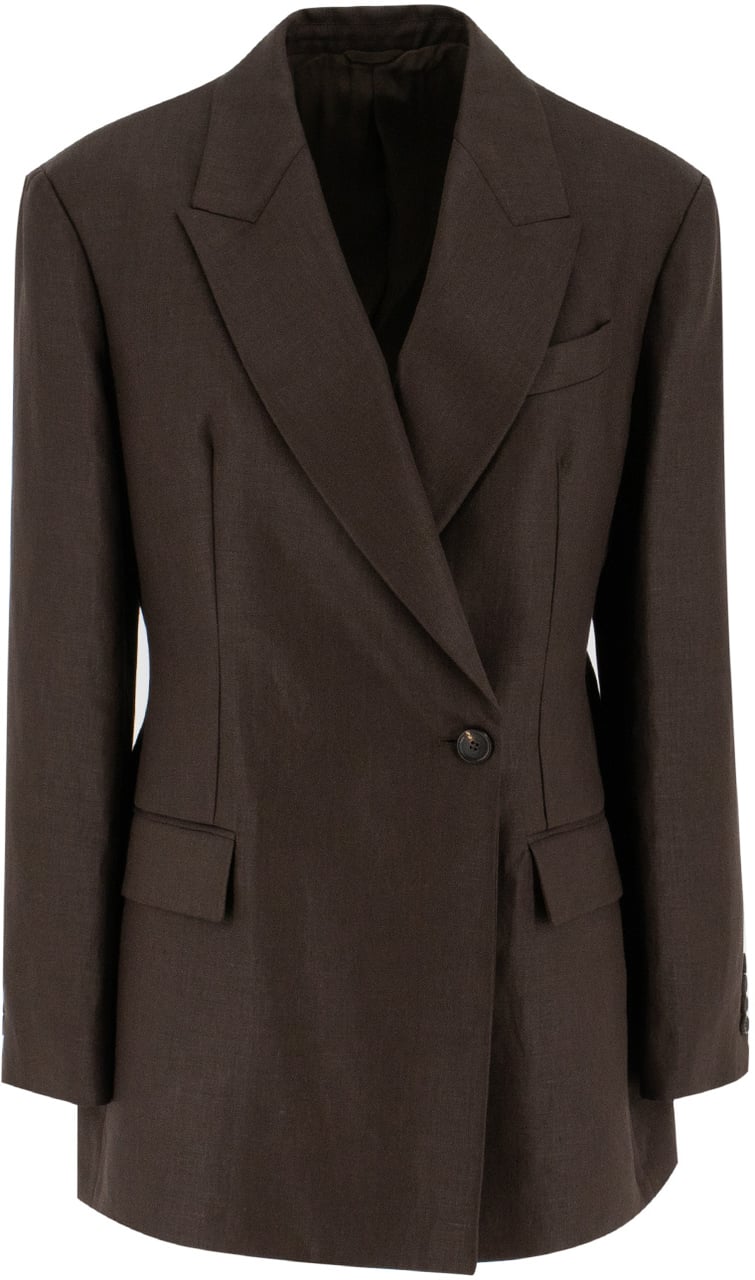 Brunello Cucinelli Double-breasted jacket Bruin