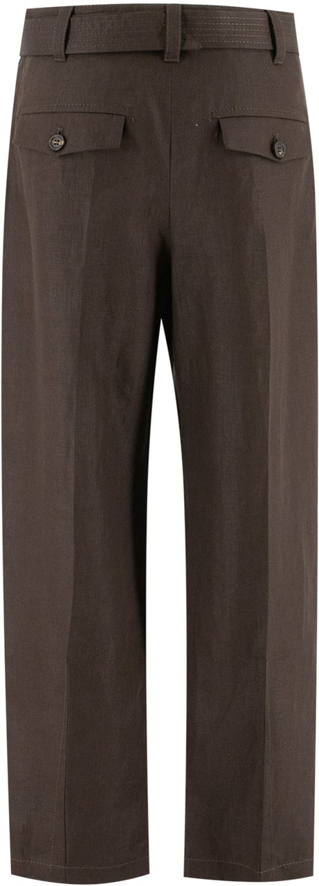 Brunello Cucinelli Linen trousers Bruin