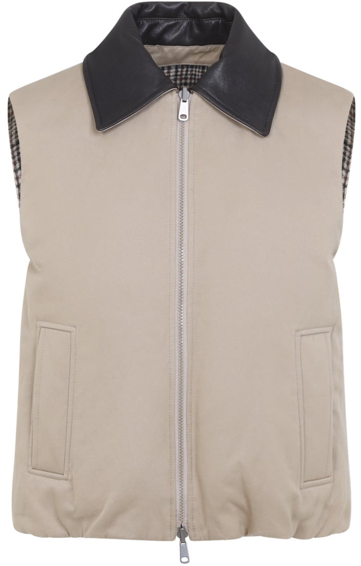 Brunello Cucinelli Padded Reversible Vest Divers