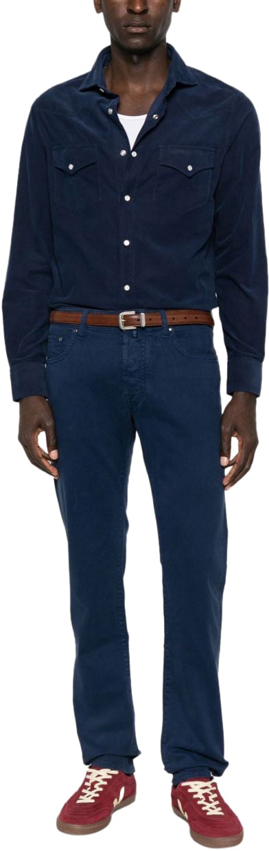 Brunello Cucinelli Shirts Blue Blauw