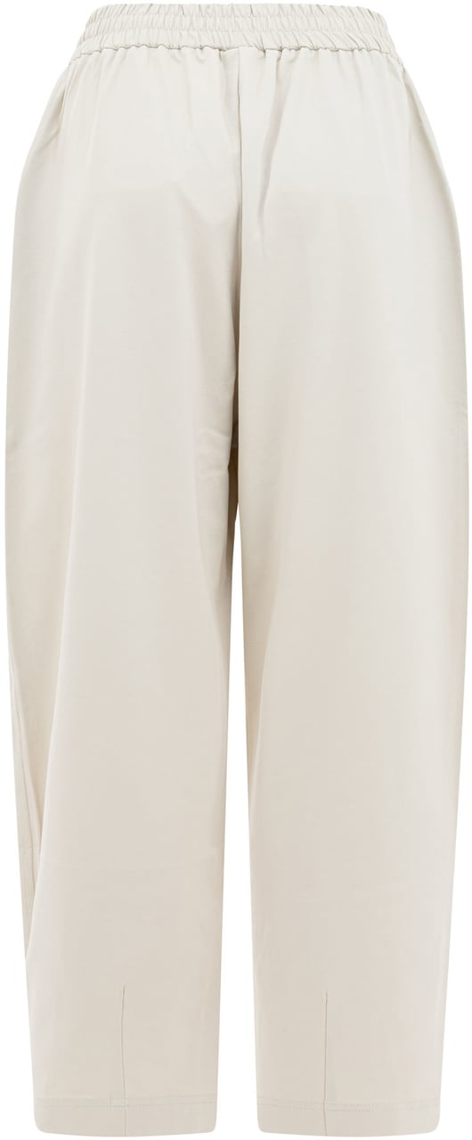 Brunello Cucinelli "Track" pants in couture interlock Wit