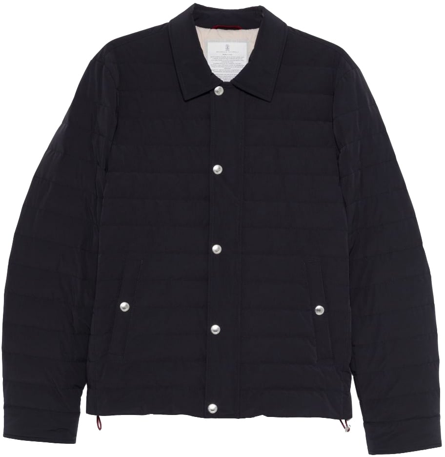 Brunello Cucinelli Coats Blue Blauw