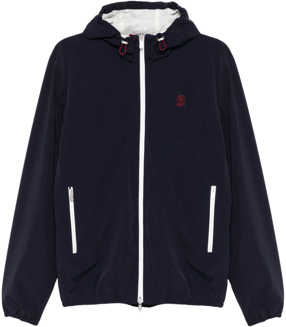 Brunello Cucinelli Coats Blue Blauw