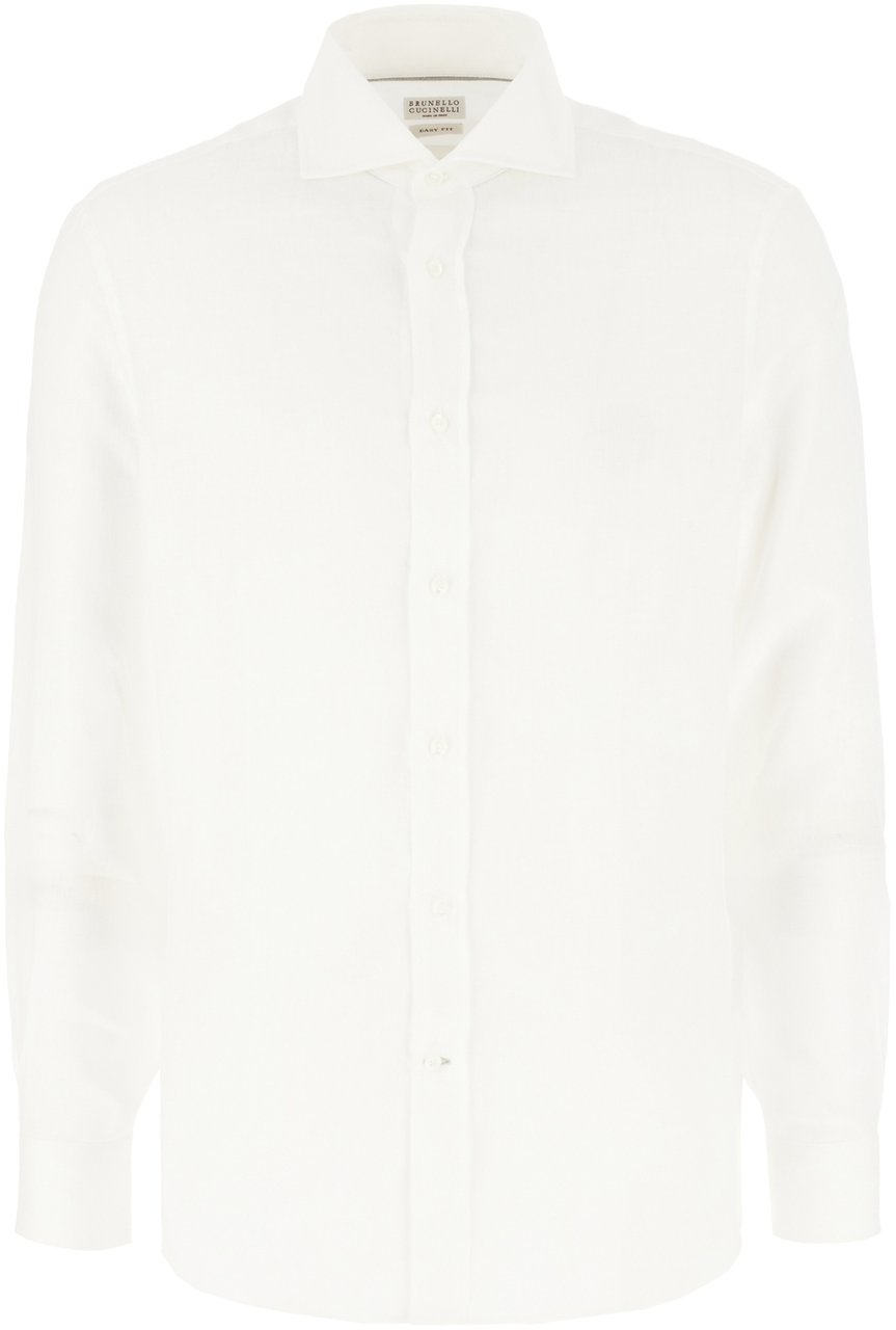 Brunello Cucinelli Brunello Cucinelli White linen shirt Wit