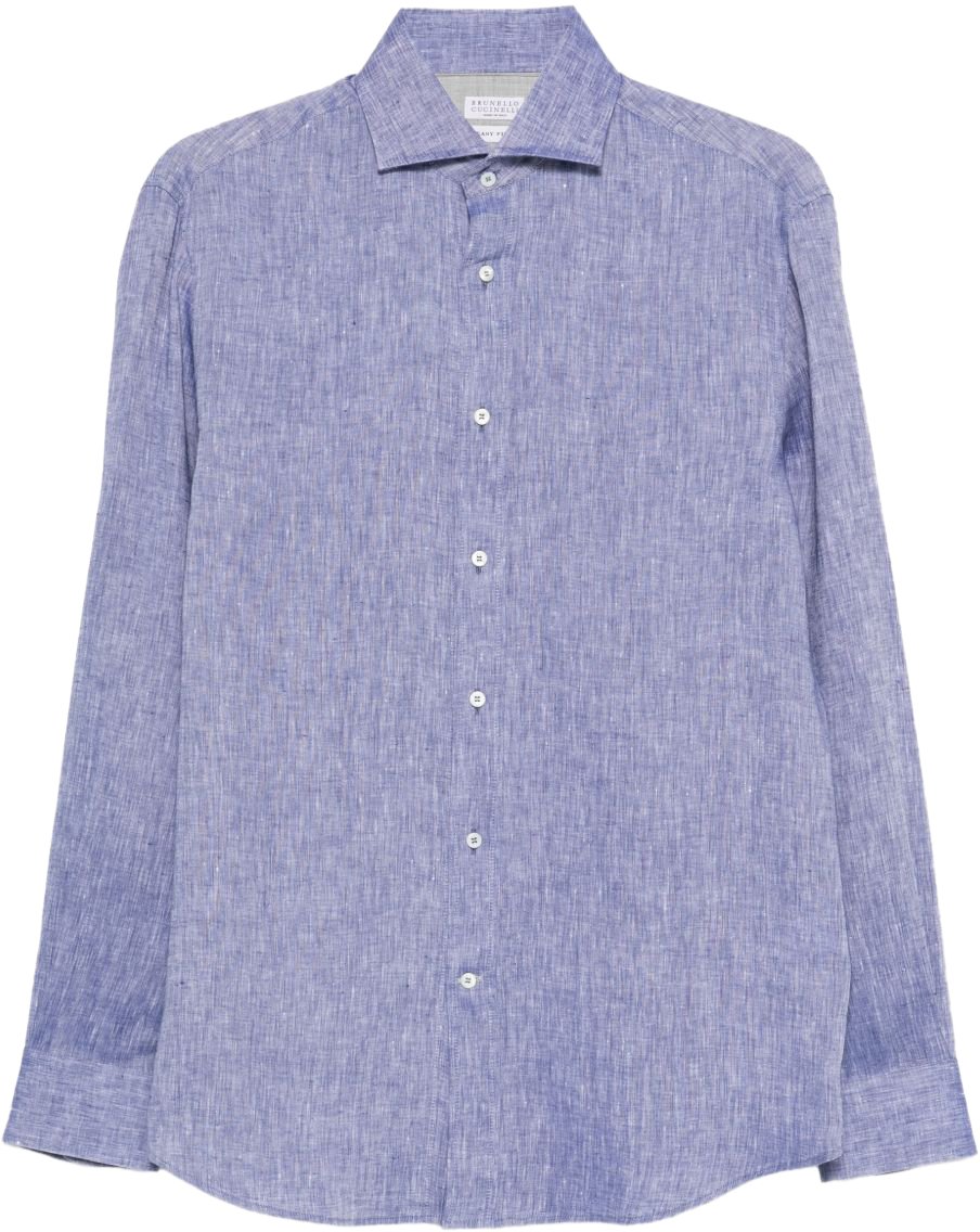 Brunello Cucinelli Shirts Denim Blauw