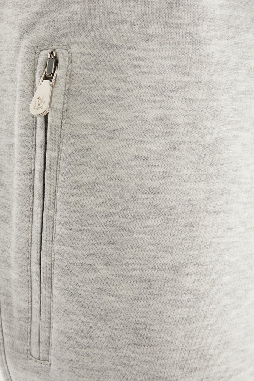 Brunello Cucinelli Brunello Cucinelli Melange grey cotton blend bermuda shorts Grijs