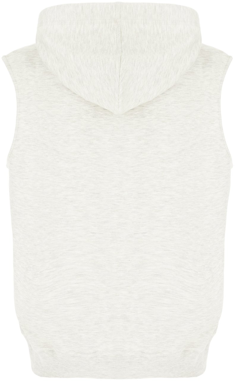 Brunello Cucinelli Brunello Cucinelli Melange grey cotton blend sleeveless sweater Grijs