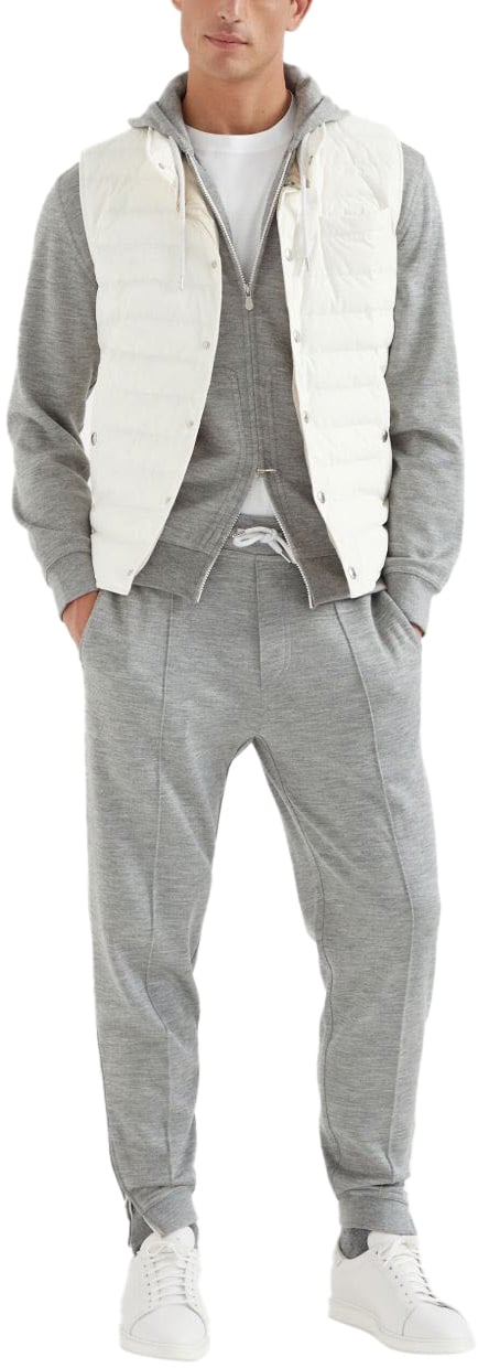 Brunello Cucinelli Sweaters Light Grey Grijs