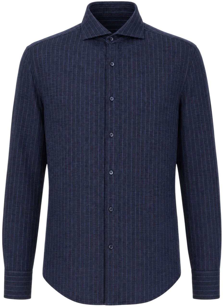 Brunello Cucinelli Embroidered cotton shirt Divers