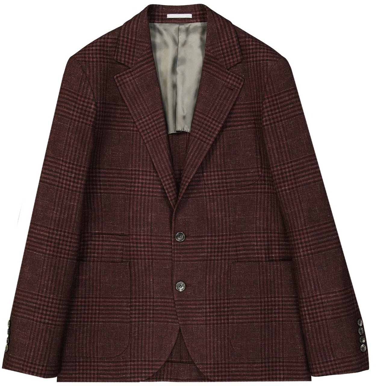 Brunello Cucinelli Brunello Cucinelli Tartan Wool Jacket Rood