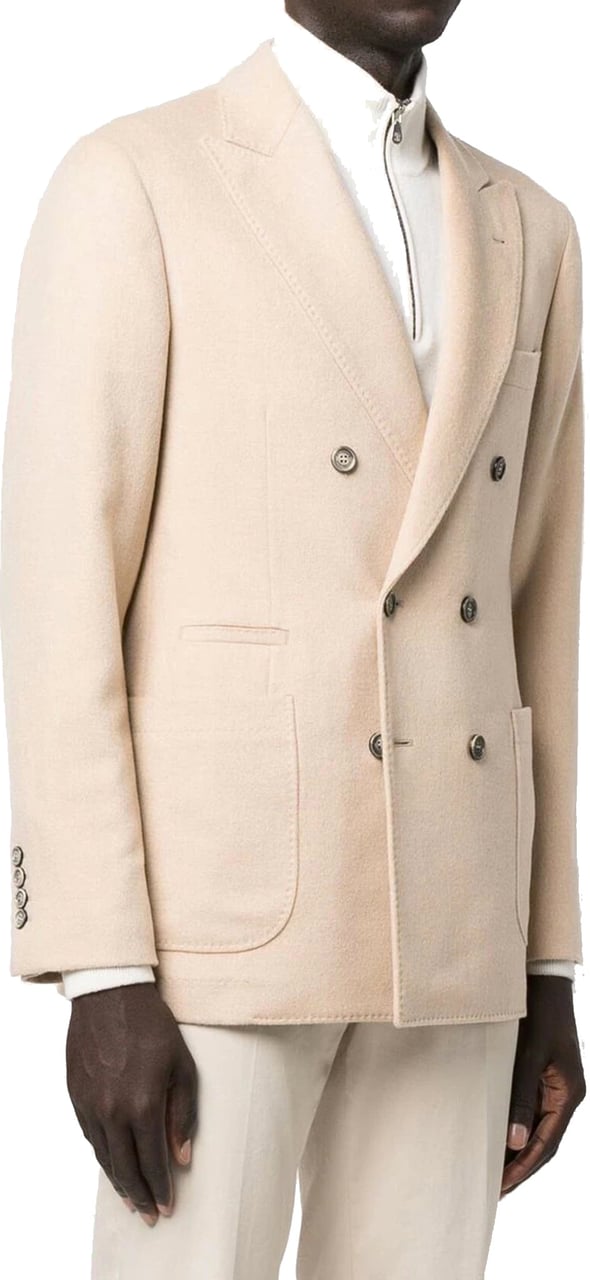 Brunello Cucinelli Brunello Cucinelli Wool Jacket Beige
