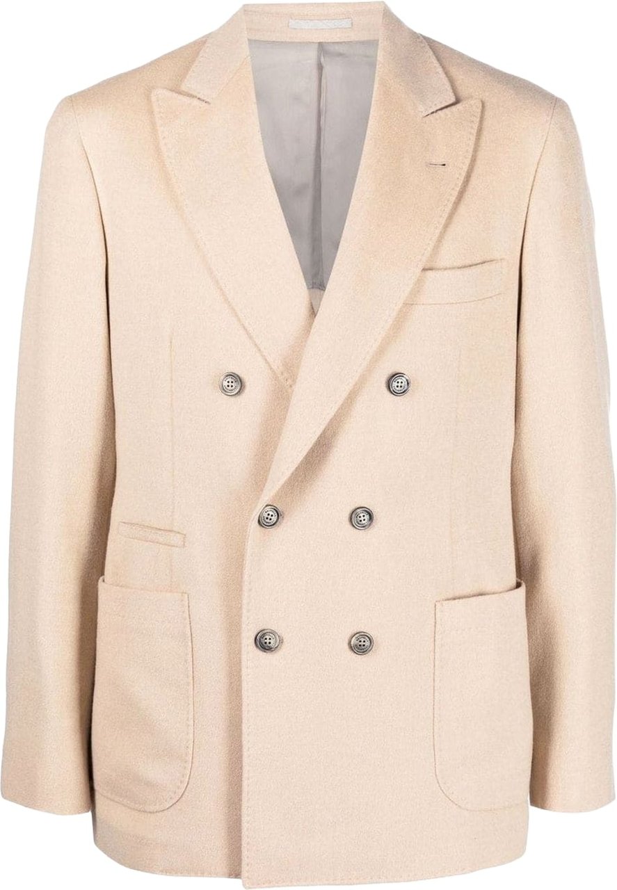 Brunello Cucinelli Wool Jacket Beige