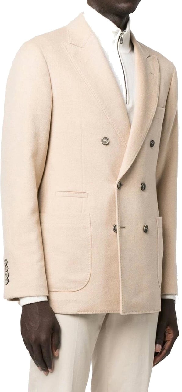 Brunello Cucinelli Wool Jacket Beige