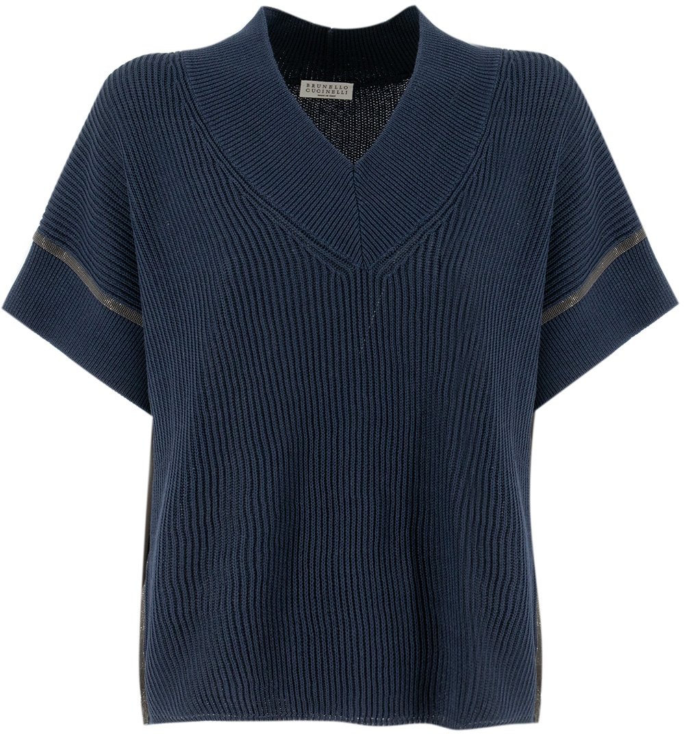 Brunello Cucinelli Cotton T-shirt Blauw
