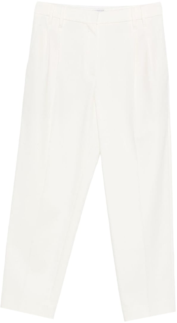 Brunello Cucinelli Trousers White Wit