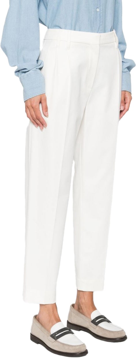 Brunello Cucinelli Trousers White Wit