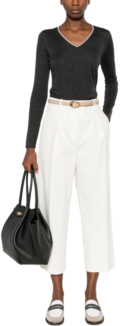 Brunello Cucinelli Trousers White Wit