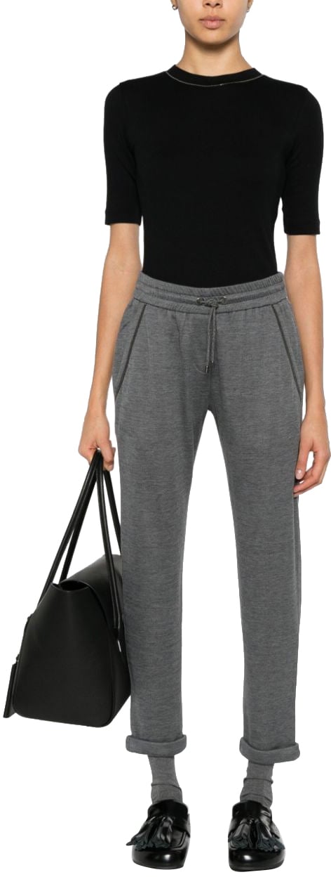 Brunello Cucinelli Trousers Grey Grijs