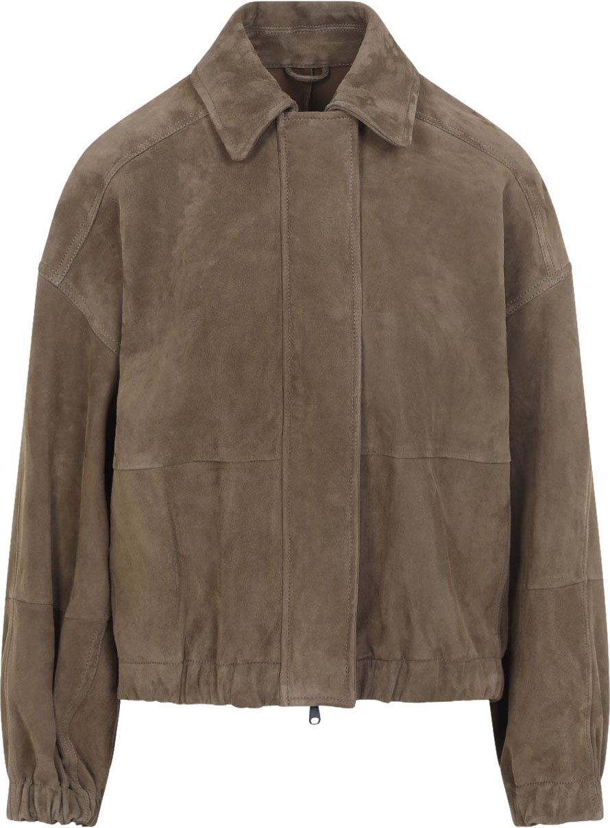Brunello Cucinelli Suede Leather Jacket Divers