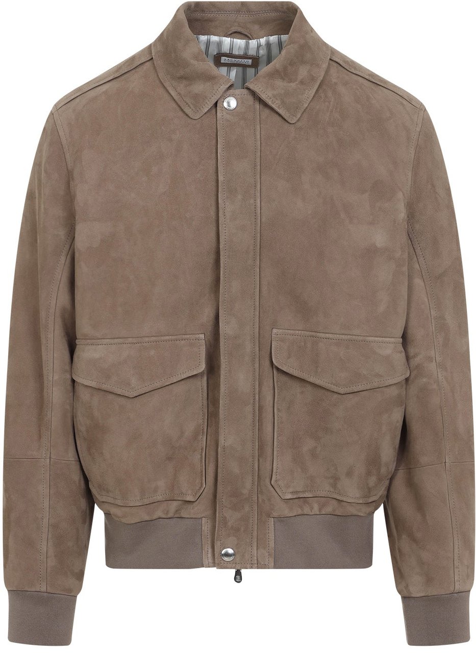 Brunello Cucinelli Brunello Cucinelli Leather Bomber Jacket Divers