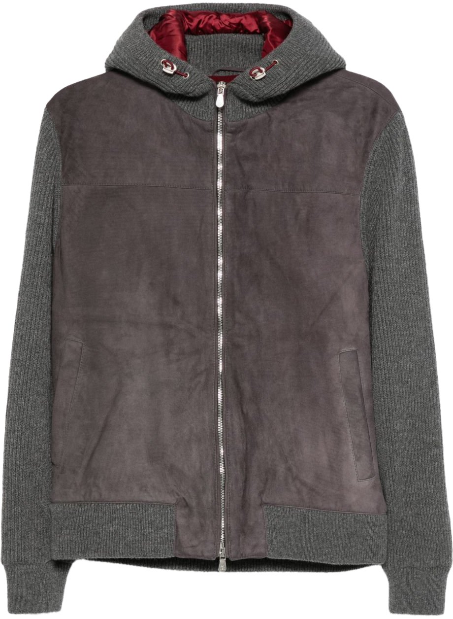 Brunello Cucinelli Coats Grey Grijs