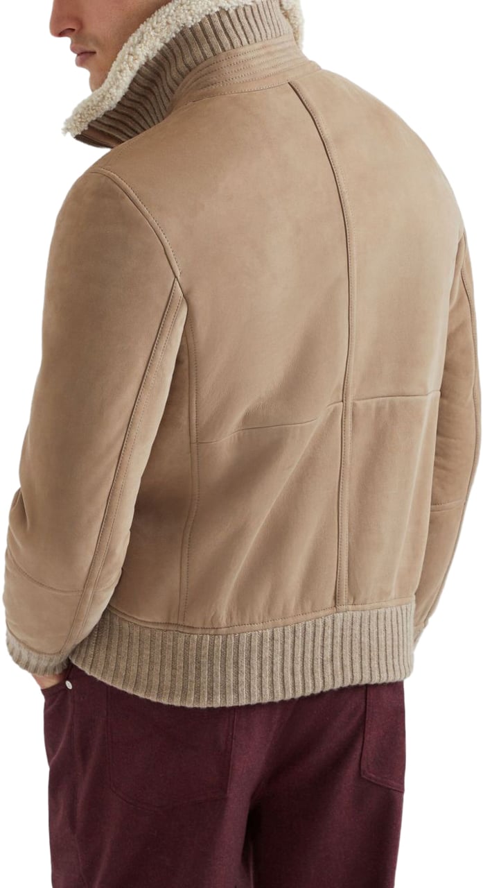 Brunello Cucinelli Coats Marrone Chiaro Bruin