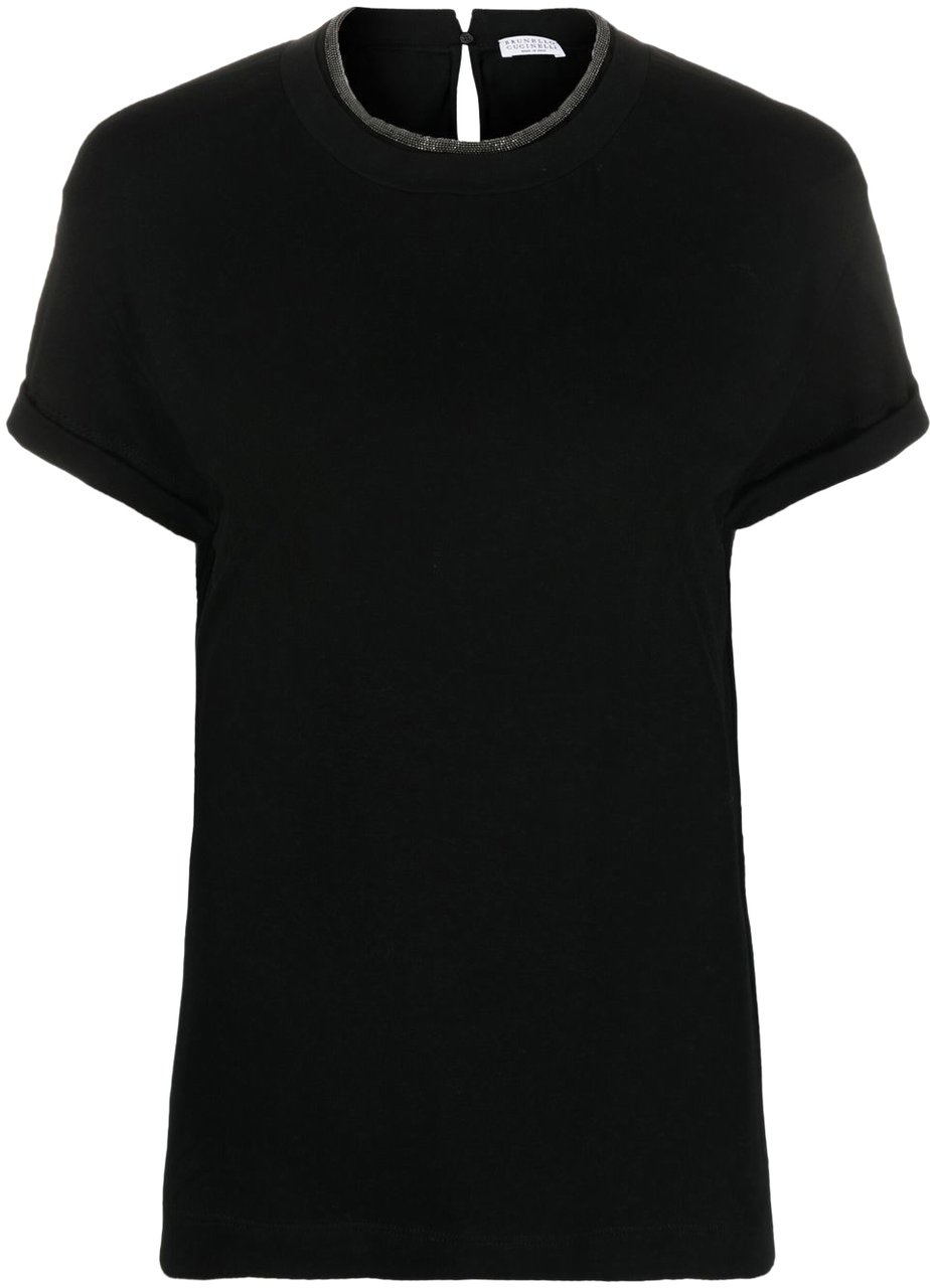 Brunello Cucinelli T-Shirts And Polos Black Zwart