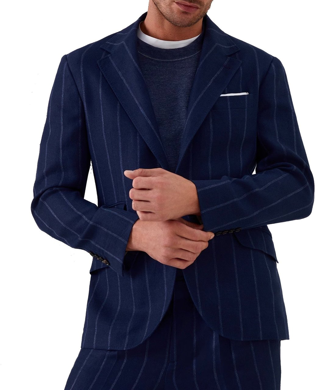 Brunello Cucinelli Wool Jacket Blauw