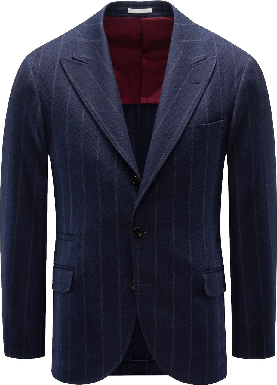 Brunello Cucinelli Wool Jacket Blauw