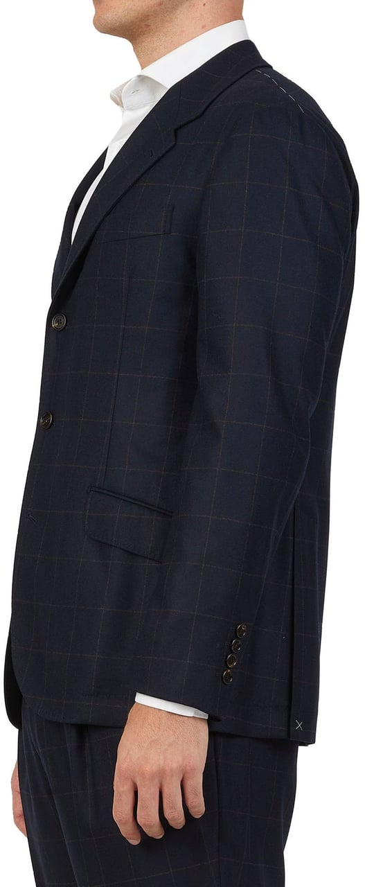 Brunello Cucinelli Wool Suit Blauw