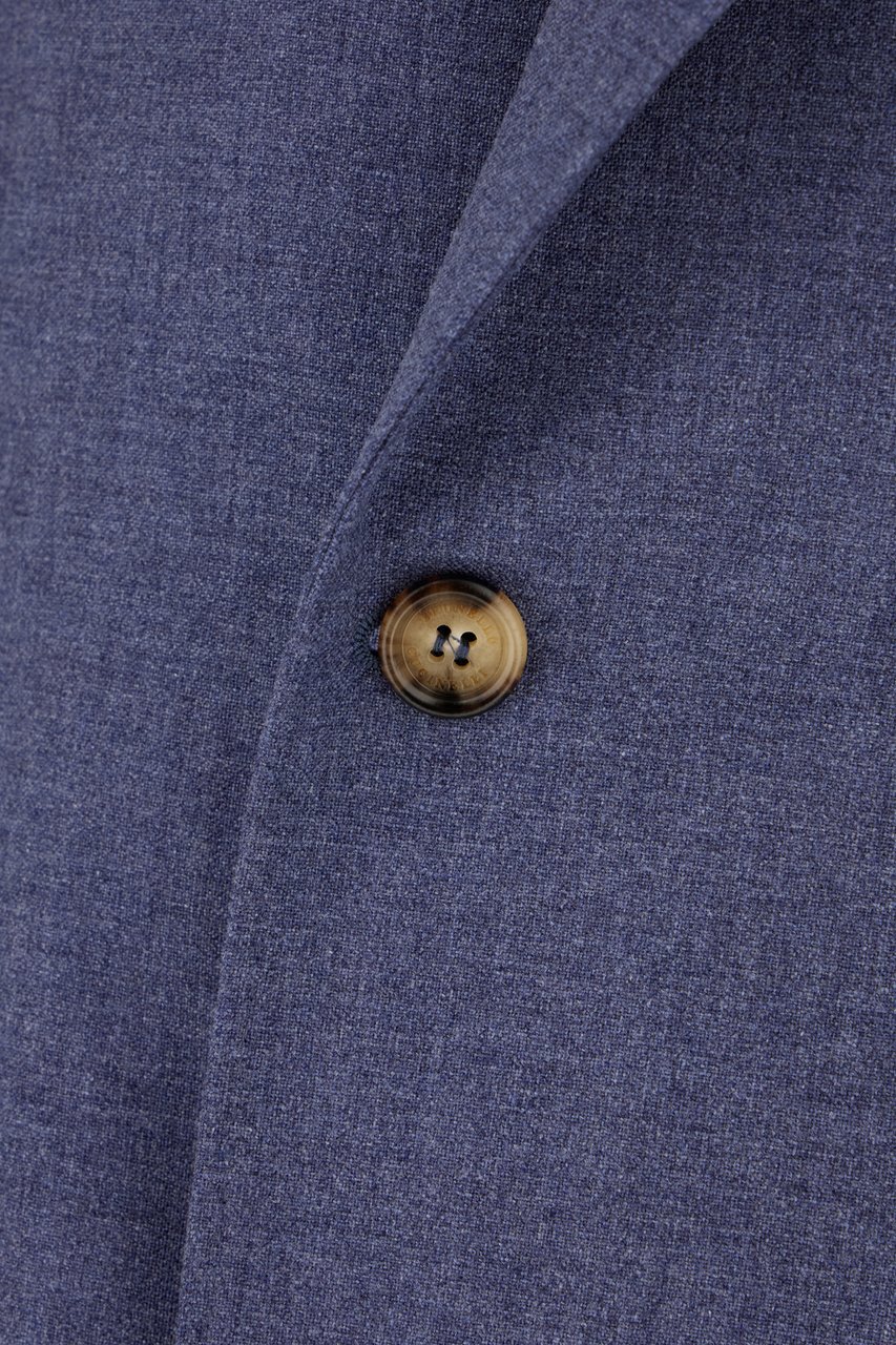 Brunello Cucinelli Brunello Cucinelli Cerulean blue wool blend blazer Blauw