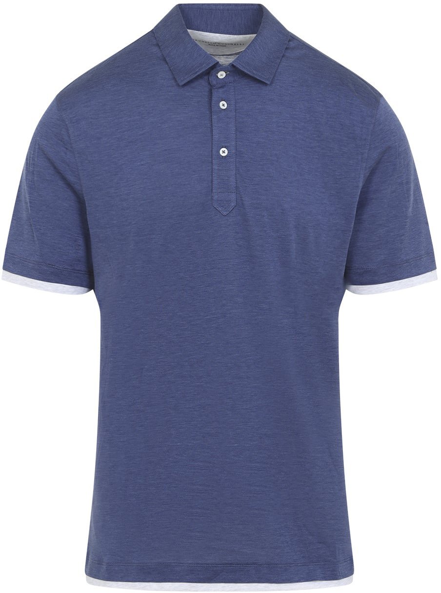 Brunello Cucinelli Silk Polo Divers