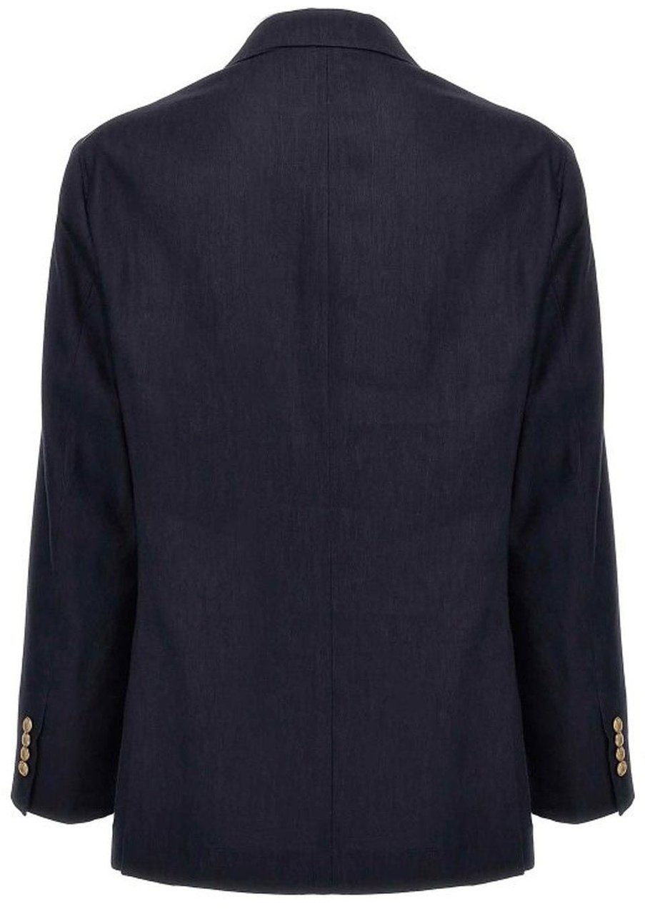 Brunello Cucinelli Brunello Cucinelli Linen And Wool Jacket Blauw