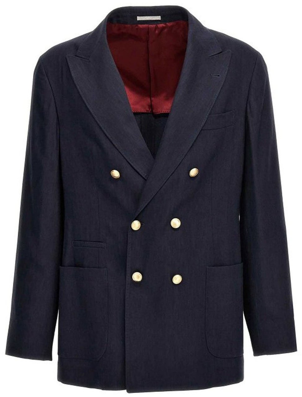 Brunello Cucinelli Brunello Cucinelli Linen And Wool Jacket Blauw