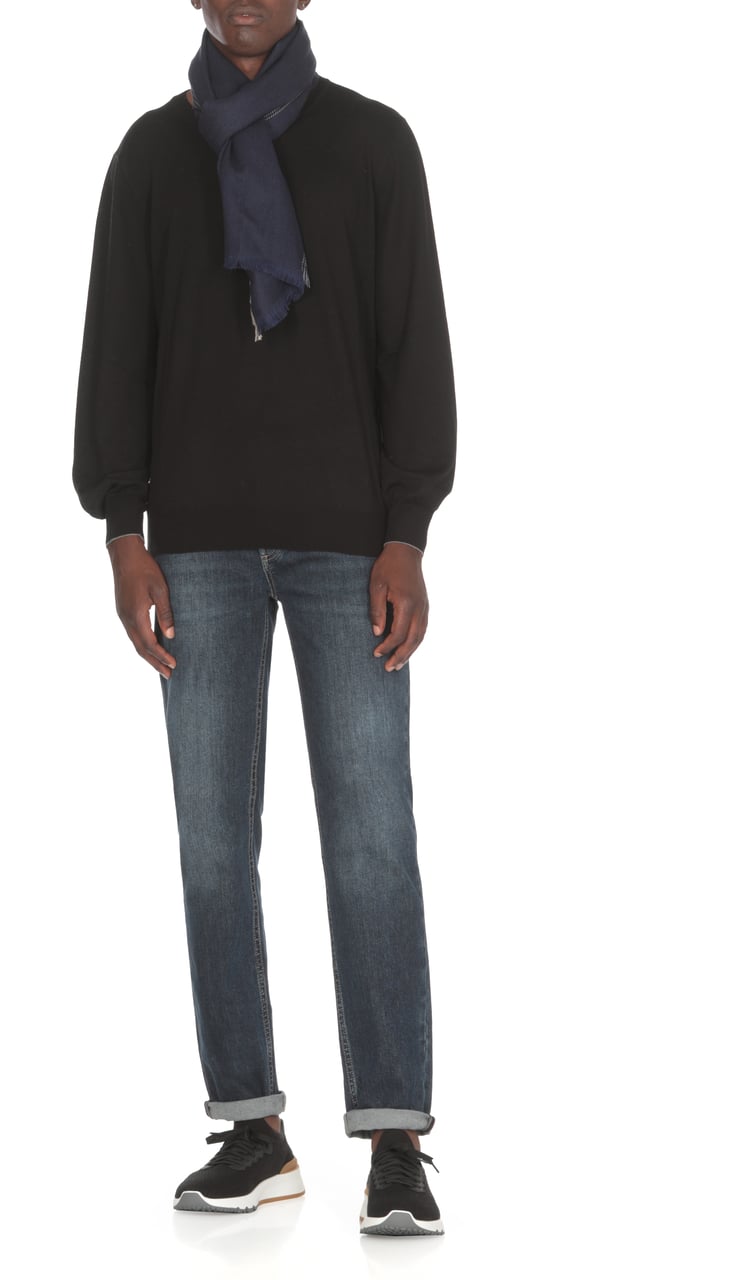 Brunello Cucinelli Scarfs Blue Blauw