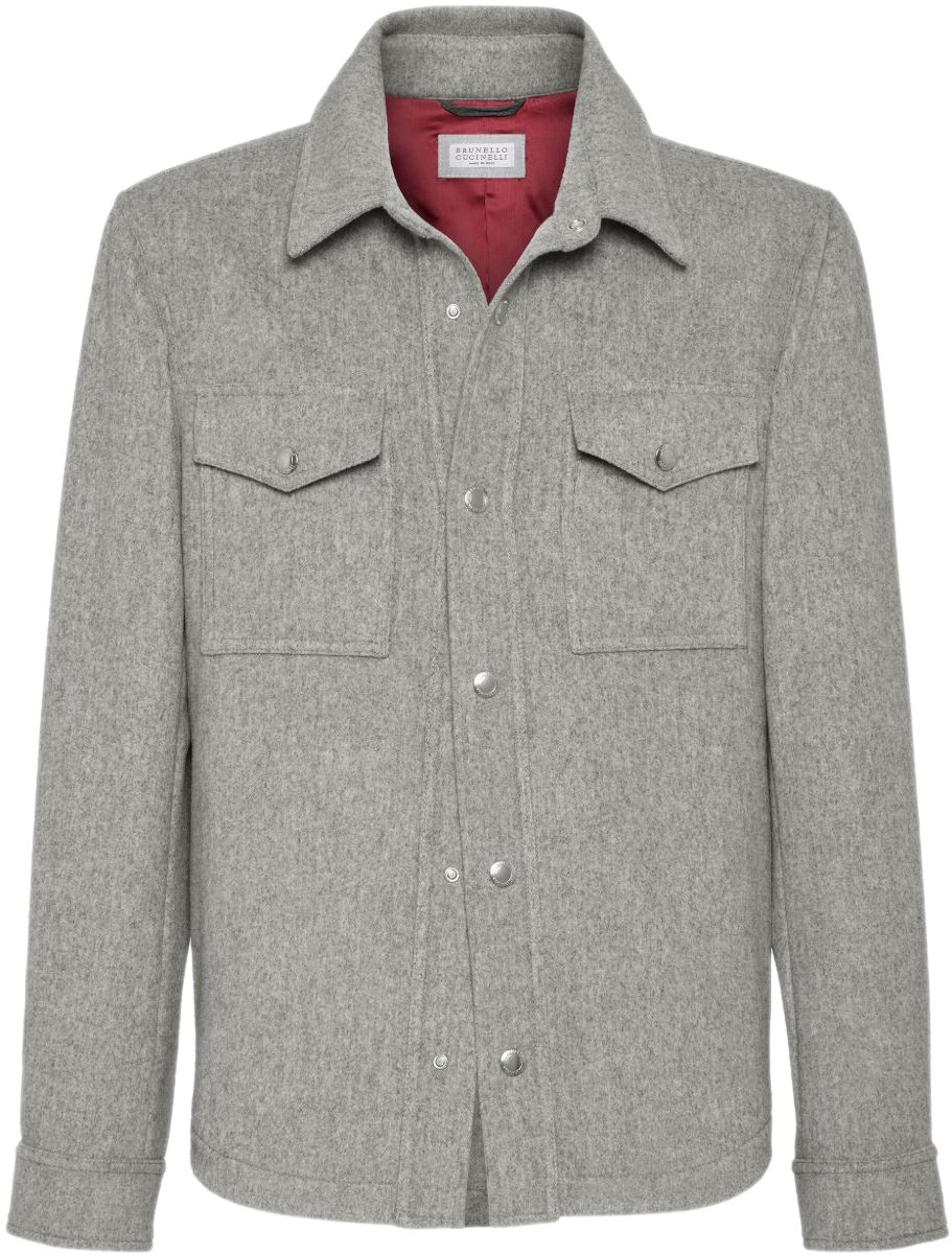 Brunello Cucinelli Coats Grey Grijs