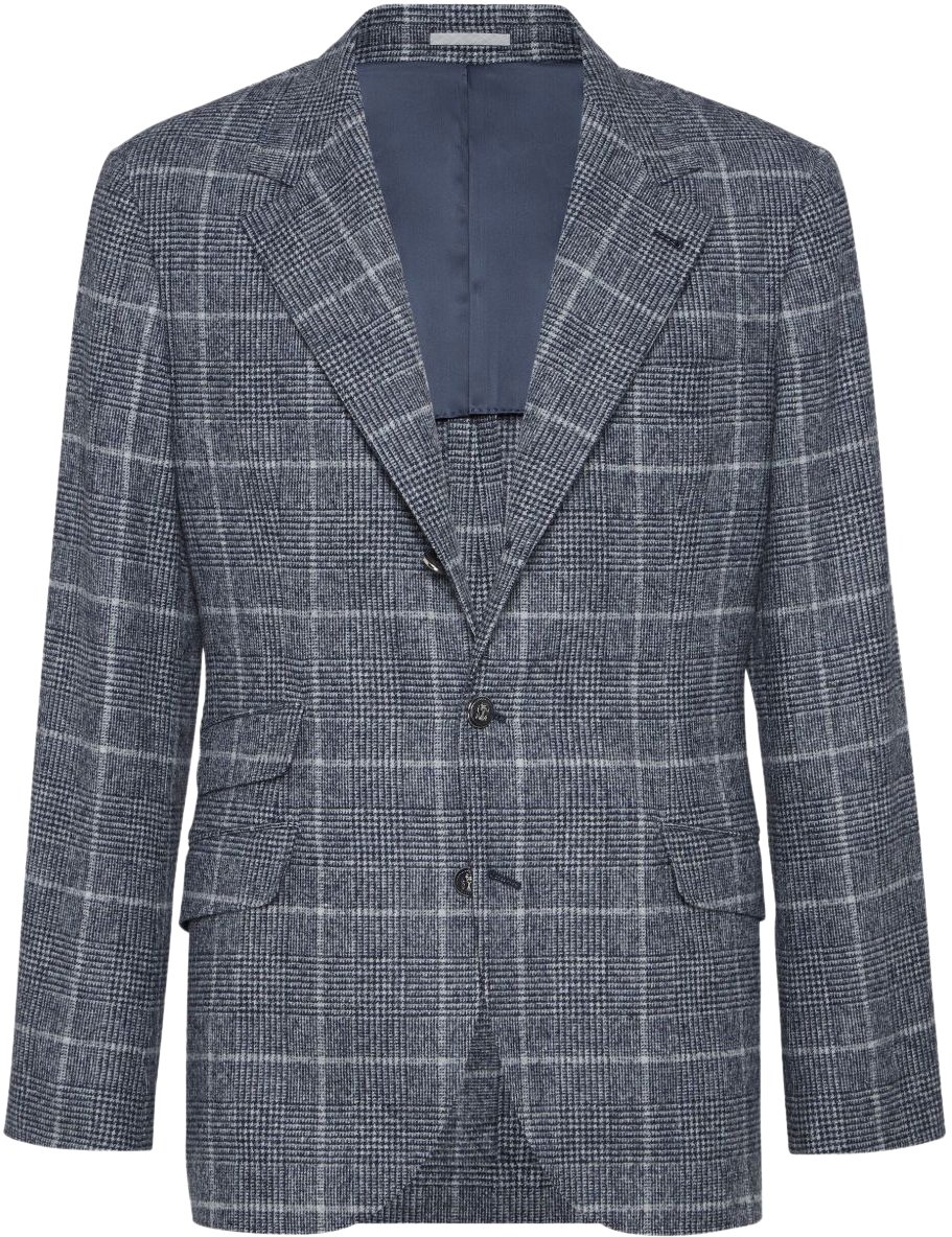 Brunello Cucinelli Jackets Blue Blauw