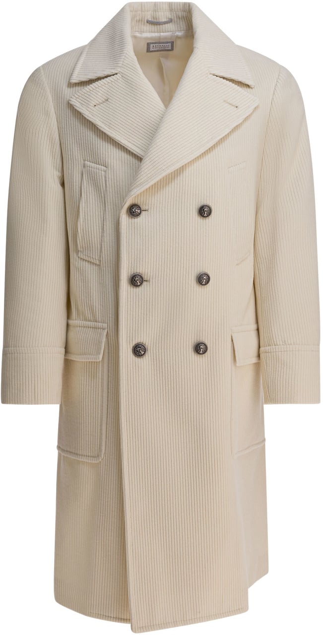 Brunello Cucinelli Velvet coat Wit