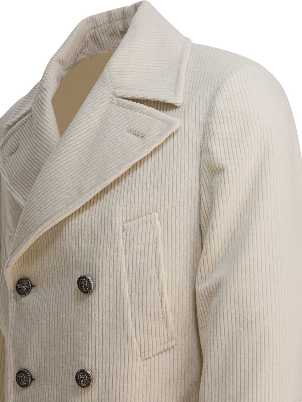 Brunello Cucinelli Velvet coat Wit