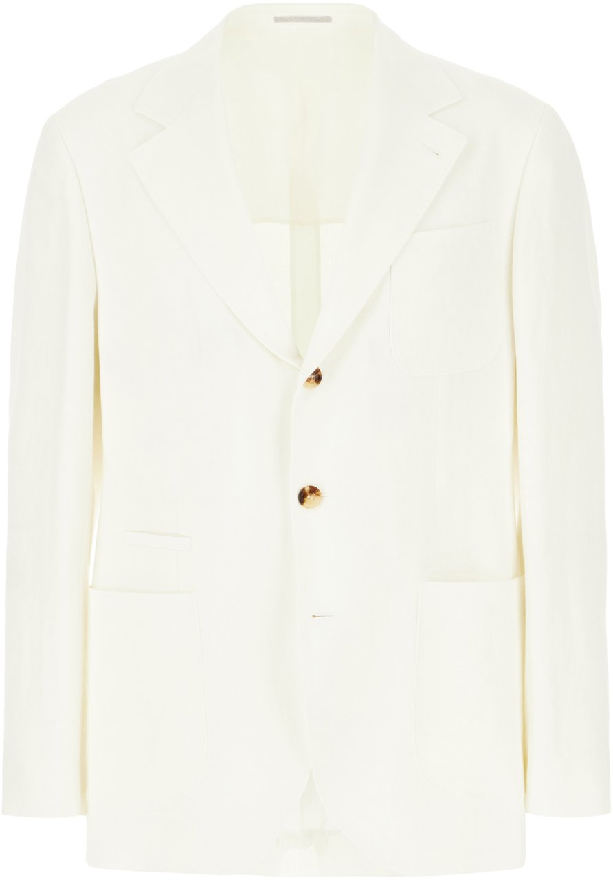 Brunello Cucinelli Brunello Cucinelli Ivory linen blazer Neutraal