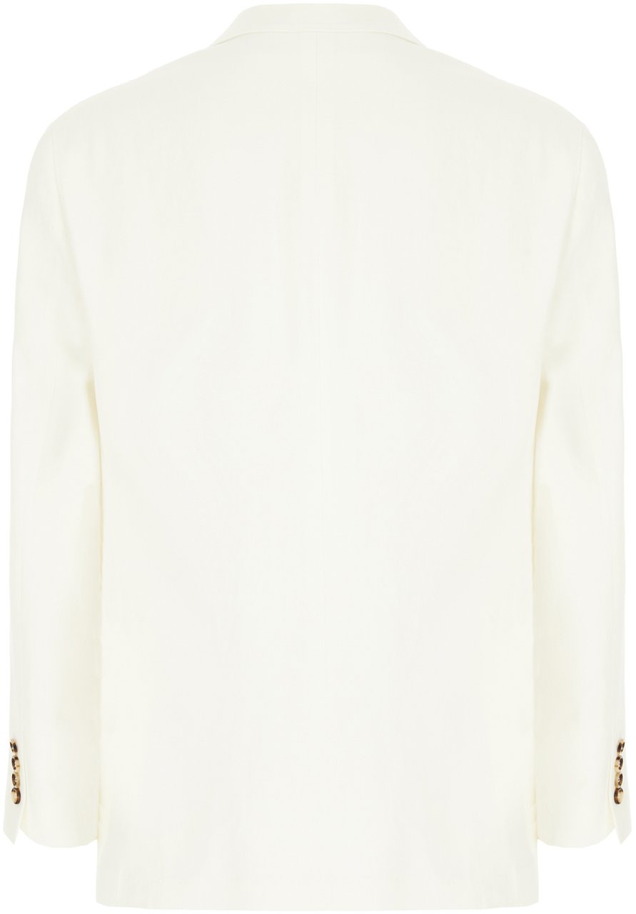 Brunello Cucinelli Brunello Cucinelli Ivory linen blazer Neutraal