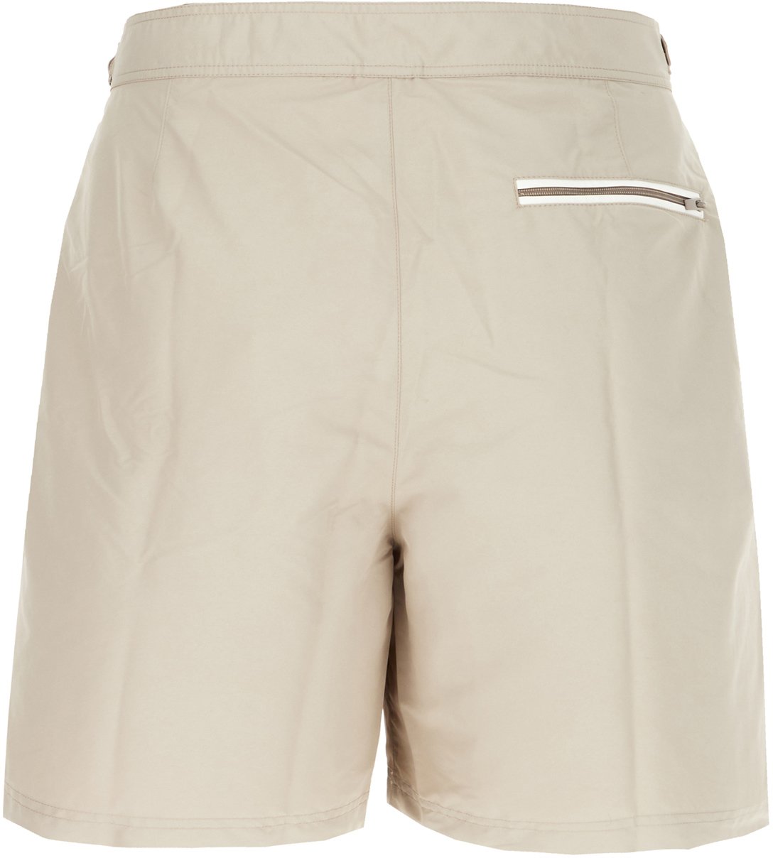 Brunello Cucinelli Cappuccino polyester swimming shorts Bruin