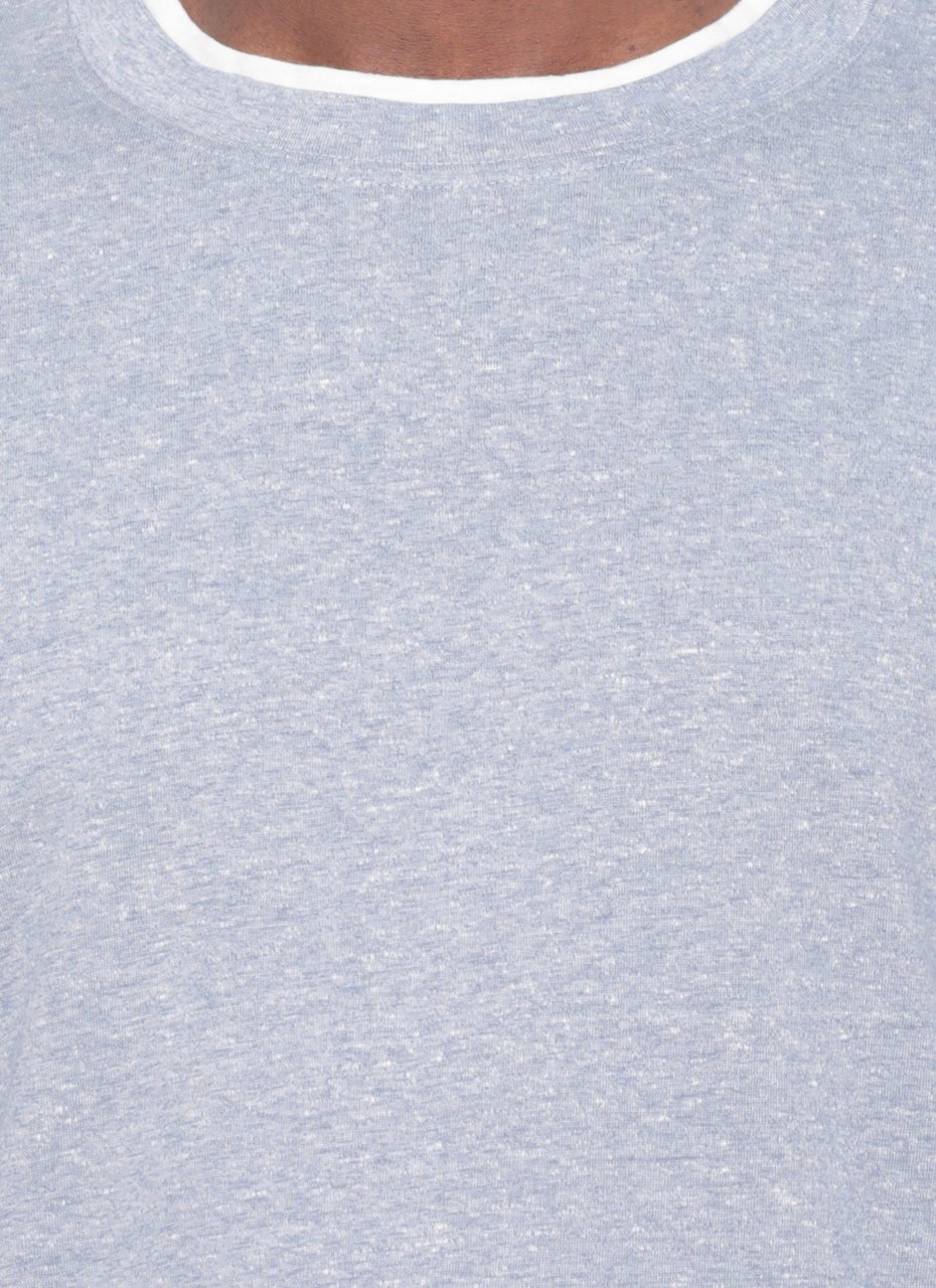 Brunello Cucinelli T-Shirts And Polos Light Blue Lichtblauw